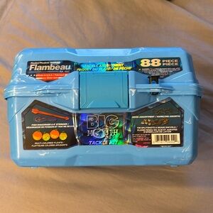 Flambeau Big Mouth Tackle Box Kit - Pearl Blue Swirl